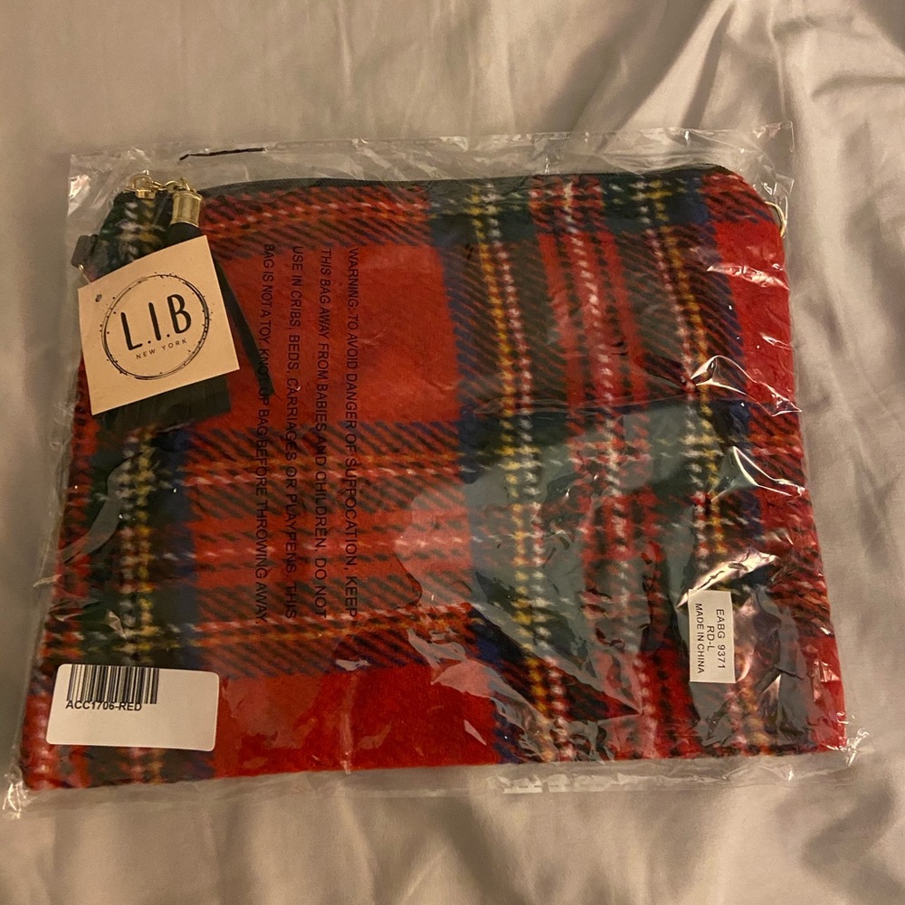Plaid Crossbody/Clutch